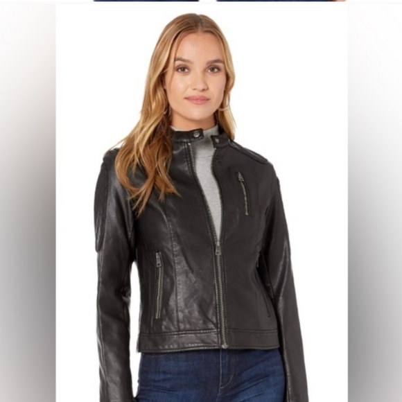 Levi Strauss brown vegan leather jacket NWT - Picture 2 of 13